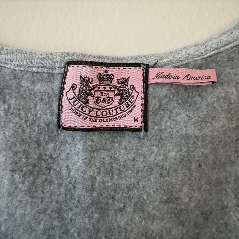 Juicy Couture Gray Sleeveless Dress Tie Waist Soft Knit Size M - Picture 2 of 5